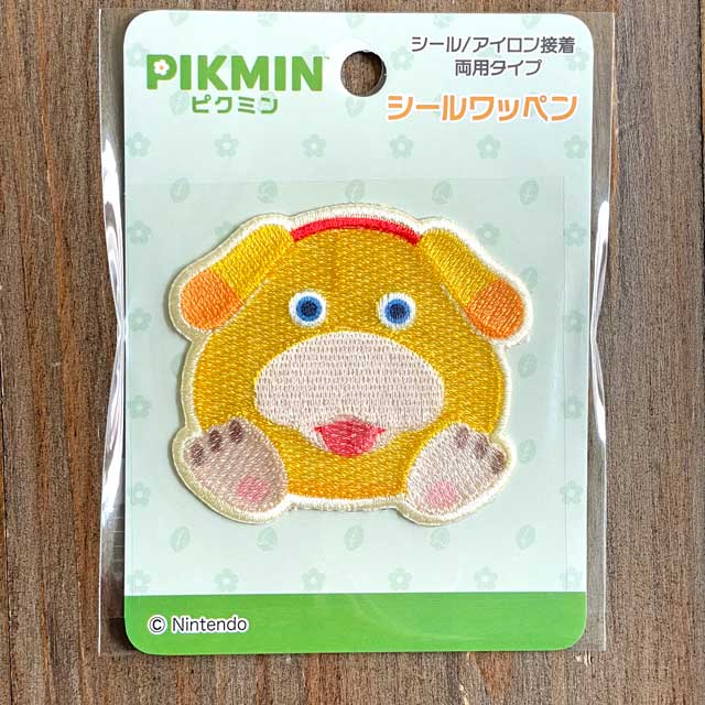 乐天商城 - ピクミン「オッチン」 シール・アイロン接着両用ワッペン アップリケ 刺繍 PMW001