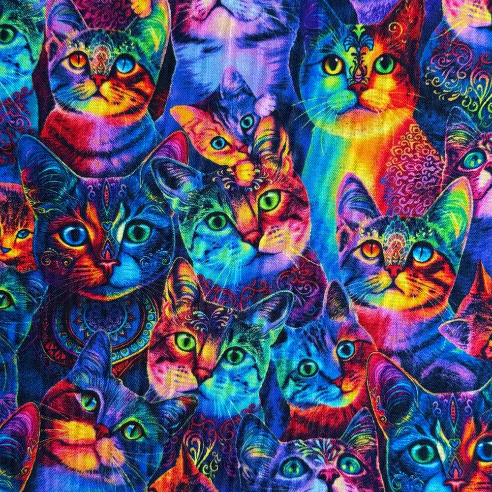 USA���åȥ� Wildcat Rainbow Cats(�磻��ɥ���åȡ��쥤��ܡ�����å�)ǭ �ͥ��� ������������ Timeless Treasures...