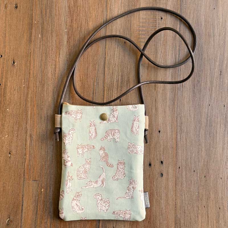 乐天商城 - LIBERTY FABRICS リバティプリントを使ったポシェット＜Meow＞(ミャオウ)MTミントグリーン 226329