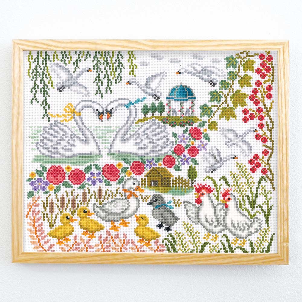 クロスステッチキット「みにくいアヒルの子」Nostalgic Story オリムパス 7595