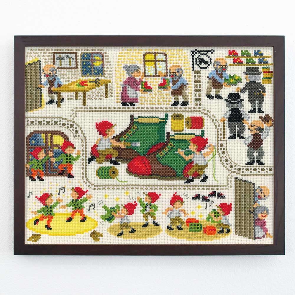 クロスステッチキット「こびとの靴屋」Nostalgic Story オリムパス 7596