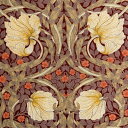 V&A William Morris ウィリアムモリス シーチング生地<Pimpernel>(ピンパネル)【レッド】VA10004S-B