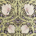 V&A William Morris ウィリアムモリス シーチング生地<Pimpernel>(ピンパネル)【パープル】VA10004S-C