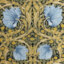 V&A William Morris ウィリアムモリス シーチング生地<Pimpernel>(ピンパネル)【ネイビー】VA10004S-D