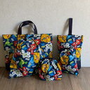 トイ・ストーリー パッチ柄 入園 入学 通園 通学 5点セット レッスンバッグ シューズケース 体操服入れ コップ入れ お弁当袋 巾着袋(ディズニーキャラクター...