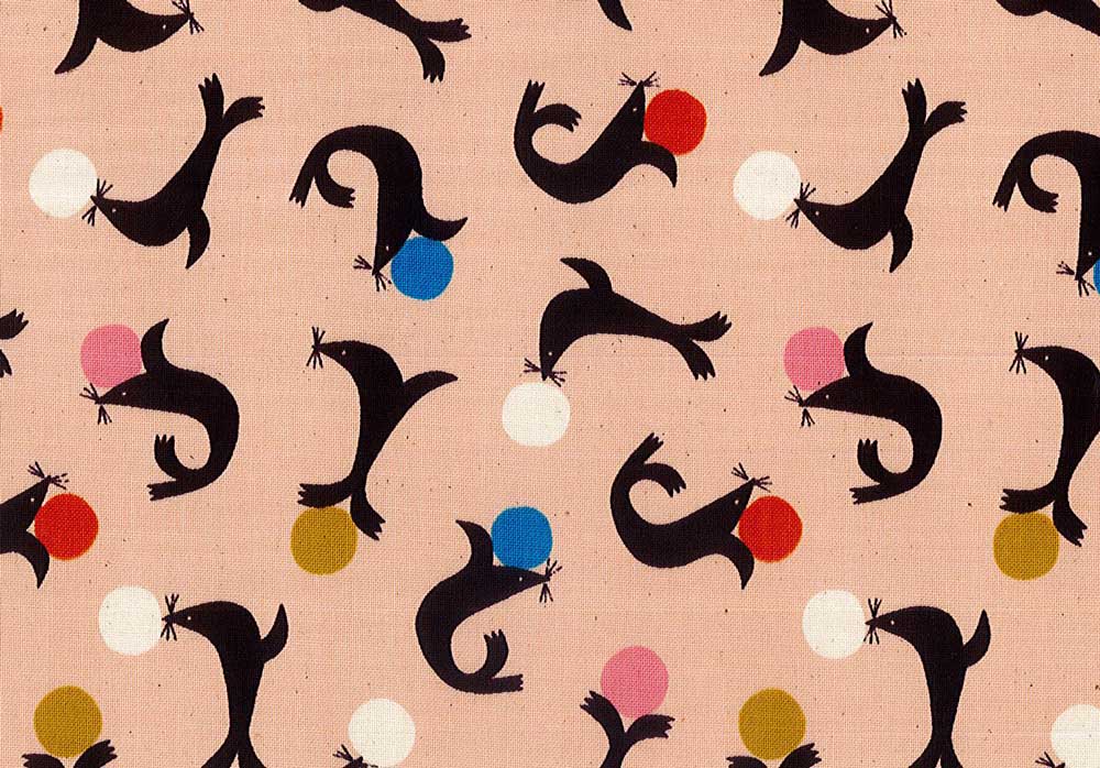 COTTON+STEEL åȥܥƥ롦ϡSEAL CIRCUS(륵)PINKԥ󥯡RJR Fabrics åȥ󥢥ɥƥCB9007-002