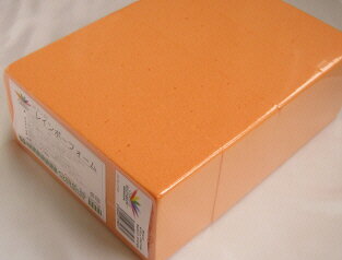 【花材】オアシス　レインボーフォームブリック1パック同色4個入り　オレンジ