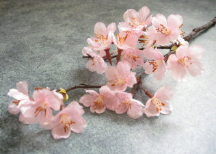 【花材】造花　薄紅の桜　ミニ1本