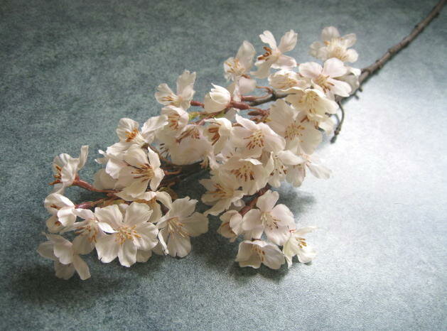 【花材】造花　淡雪の桜　満開　小1本