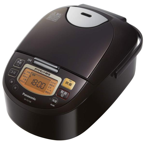 【中古】 パナソニック 炊飯器 5.5合 IH式 ブラウン SR-FD108-T