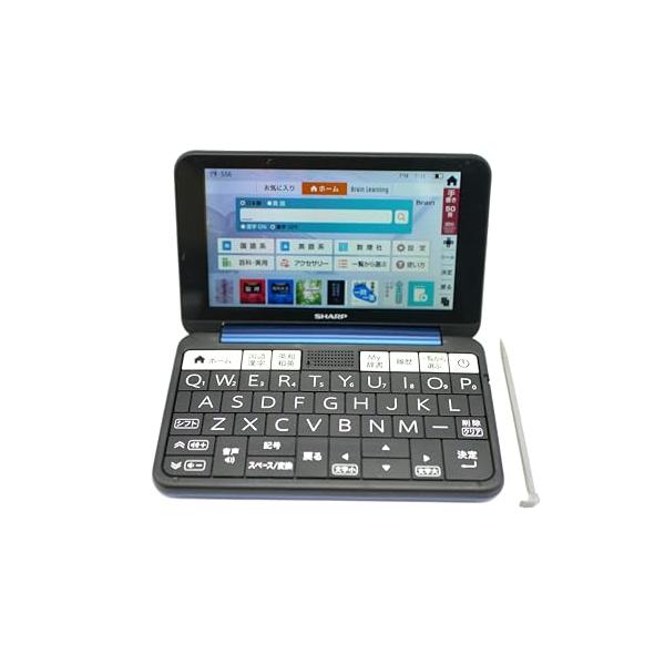 【中古】シャープ カラー電子辞書 Brain 高校生向け上位モデル ネイビー系 2019年春モデル PW-SS6-K mahana-online-10085256 MahanA楽天市場店 サンプル画像2