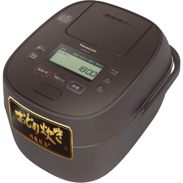 【中古】パナソニック 炊飯器 5.5合 可変圧力おどり炊き 全面発熱5段IH式 ブラック SR-MPA101-K