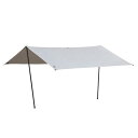 TATONKA(タトンカ) タープ TARP 2 TC 285 x 300cm レクタタープ テクニカルコットン ポリコットン ガイロープ4本 収納袋付き サンド ベージュ 正規輸入品