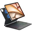 SENGBIRCH マジックキーボード iPad Air (M3/M2) 11インチ ケース iPad Air 第7/6/5/4世代 キーボード付きケース ipad Pro 11インチ 第4/3/2/1世代対応 高精度タッチパッド付き 7色バックライト 磁気吸着 フローティング設計 多角度調整 全面保護 Type-C充電式 日本語説明書