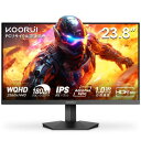 KOORUI ゲーミングモニター 24インチ WQHD (2560x1440) 180Hz 1ms (GTG) Fast IPSパネル Adaptive Sync対応/DCI-P3 90%/HDR400/ HDMI×2/DP ブルーライト低減 VESAマウント対応 G2421V