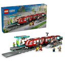 レゴ(LEGO) シティ ダウンタウン路面電車と停留所 おもちゃ 玩具 誕生日 プレゼント ブロック 男の子 女の子 子供 7歳 8歳 9歳 小学生 電車 乗り...