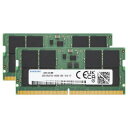 プリンストン ノートPC用 メモリ サムスン純正 32GBx2枚組 64GB DDR5 4800MHz PC5-38400 SO-DIMM 262pin 1.1v HBN4800S-32GX2