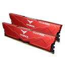 Team DDR5 6000Mhz PC5-48000 16GBx2枚(32GBkit)Red Vulcanシリーズ デスクトップ用メモリ UDIMM XMP/EXPO両対応 ハイスピードタイプ 正規品 日本国内無期限正規保証 FLRD532G6000HC38GDC01