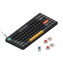 nuphy Air75 V2 メカニカルキーボード 75%ロープロファイル ワイヤレスキーボード Bluetooth 5.0、2.4GHzレシーバー、有線接続(USB-C)、QMK/VIA対応、Mac/Windows/Linux OS対応、技適認証済み (ブラック, Gateron 赤軸2.0)