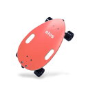 Elos(イロス) Skateboard Complete Lightweight 18インチ クルーザー/スケボー初心者に 大人/若者/子供用 誕生日/ギフト/プレゼントに最適 全米大ヒット ミニ ロングボード スケートボード 軽量 コンパクト (コーラルレッド)