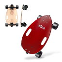 Elos(イロス) Skateboard Complete Lightweight 18インチ クルーザー/スケボー初心者に 大人/若者/子供用 誕生日/ギフト/プレゼントに最適 全米大ヒット ミニ ロングボード スケートボード 軽量 コンパクト (マルーンレッド)