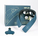 NIPLUX NECK RELAX 1S ネックケア 首 肩 リラクゼーション器 ネックリラックス コードレス 日本語音声ガイダンス 静音 軽量 暖か 6種類モード 16段階強度調節 USB-C充電 寝ながら使える リラックスグッズ 株式会社日創プラス (ネイビー)