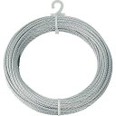 TRUSCO(トラスコ) メッキ付ワイヤーロープ Φ6mmX10m CWM-6S10 × 8巻 ケース販売