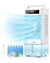 Braveby 冷風機 強力 冷風扇 360°吸気・爆風解禁!大容量 10L水タンク 冷風扇風機 保冷パック6個 6階段冷風 リモコン 遠隔操作 タッチ操作 首振り スポットクーラー 45W省エネ 静音 隠しキャスター付き 使い勝手 リビング キッチン 寝室 冷房 猛暑対策 ホワイト