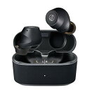 オーディオテクニカ ATH-CKS30TW+(E) ワイヤレスイヤホン bluetooth ノイズキャンセリング 重低音 最大約20時間再生 IP55 防水防塵 マルチポイント対応 小型軽量 アプリ対応 ヒアスルー 低遅延モード 置き忘れアラート BK ブラック