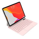 QERDAOYI マジックキーボード 2025 iPad 第11世代11 インチ (A16) iPad第10世代10.9インチ(A2696/A2757/A2777)に対応 日本語配列 高精度トラックパッド付き ipadキーボード付きケース 7色バックライト 磁気吸着ケース 角度調整可能 横置きスタンド 桜色