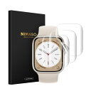 3枚組 NIMASO アップルウォッチ フィルム 41mm Apple Watch series 9 / 8 / 7 対応 保護フィルム NSW23L982