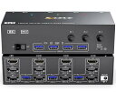 KCEVE 8K KVM切替器 3PC 3モニター、コピー/拡張モード...(2)
