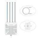 WAVLINK WiFi6 屋外メッシュルーター/AP/中継器、デュアルバンド2.4G+5G AX1800M PoE付き長距離屋外WiFiメッシュエクステンダー...