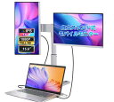 デュアルディスプレイ ダブルモニター トリプルモニター モバイル15.6インチ 120%sRGB 78%NTSC超広色域 1080P HDMI FHD 60Hz...