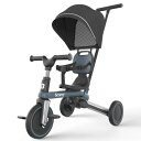 besrey 子供用三輪車 5in1 折りたたみ 手押し棒 1歳 2歳 3歳 ランニングバイク コンパクト 乗用玩具 幼児用 キッズバイク おもちゃ お祝い ギフト ダークグレー