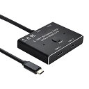 NFHK USB-C Type-C 双方向スイッチ MST 1~2ハブ ビデオデータ対応 PD 8K@30hz 100W 10Gbps