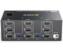 KCEVE 8K KVM切替器 2PC 3モニター、コピー/拡張モード...(2)