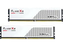 G.Skill DDR5メモリ DDR5-6400 32GBKit(16GB×2枚組)国内正規品 OVERCLOCK WORKS購入特典ステッカー付き Flare X5 F5-6400J3240G16GX2-FX5W