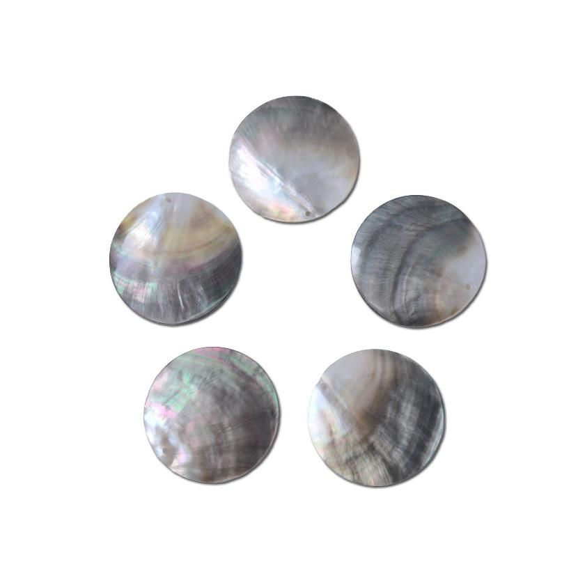 黒蝶貝 4cm MOP 5個 セット ブラックパール シェル 手芸 DIY インテリア アクセサリー 材料 衣装 コスチューム 飾り 装飾 天然 素材 タヒチアンダンス オリタヒチ ネックレス ヒップベルト ヘッドドレス パーティー ドレス 貝 黒 装飾 ディスプレイ 飾りのサムネイル