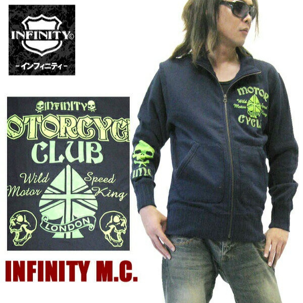 INFINITY M.C. Motor Cycle 刺繍入り フルジップジャケット re-BI-9151