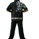 COOL DRIVE STRIKER 刺繍入り 半袖長ズボンセットアップ 『SKULL×FIRE』 429116