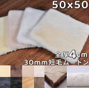 ムートン クッション 短毛 高級 原皮 洗える 50 50cm ムートンクッション 車 ムートン 座布団 シートクッション クッション 腰痛 クッション座布団 ...