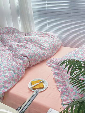 布団カバーセット ガーゼ フリル 夏用 ダブル 掛け布団カバー 140 150 230 羽毛布団カバー 掛けふとんカバー 羽毛布団 掛け布団 カバー シーツ 布団カバー ダウンケットカバー 布団 綿 綿100 柄 ボックスシーツ 枕カバー おしゃれ ベッド シーツ カバー シーツ 防ダニ セット