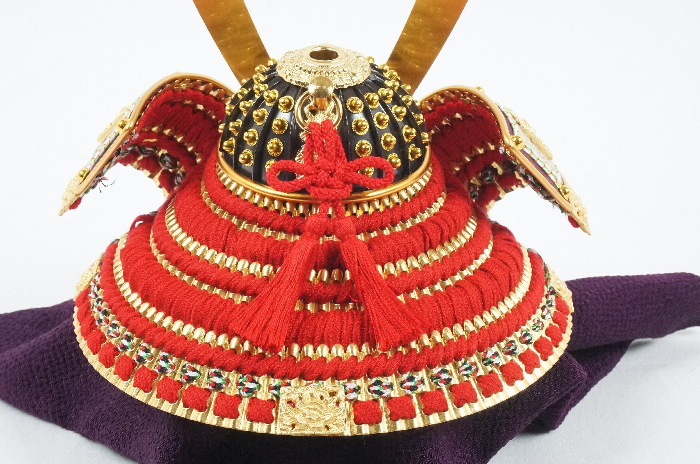 紅兜飾り8号一徳作|コンパクトでおしゃれな五月人形兜節句兜五月人形収納飾り飾りコンパクトおしゃれかわいい可愛い高品質高級上質上品端午の節句贈り物日本製