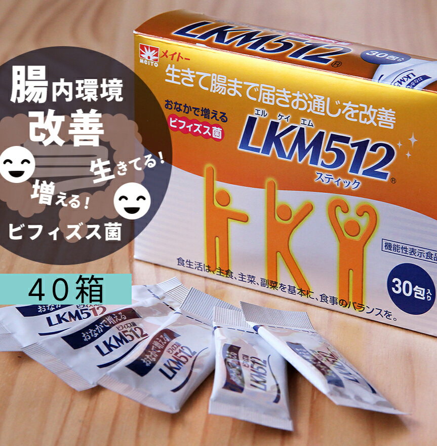 ［40箱組］ ビフィズス菌 スティック LKM512 顆粒 1g 30包 30日分 1ヶ月分 メイトー 協同乳業 腸内環境 改善 腸内フローラ 善玉菌 増やす 機能性表示食品 健康食品 ギフト サプリメント 便秘 下痢 プロバイオティクス 美容 おなか 携帯 個包装 菌活 赤ちゃん 子供