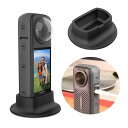 Insta360 X4用 シリコン スタンド 滑り止め ソフト 卓上スタンド ホルダー ブラック