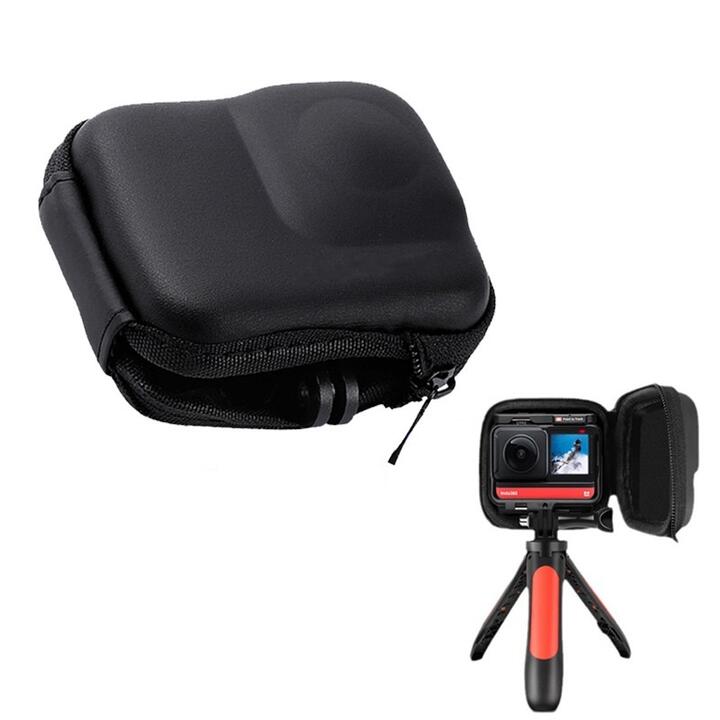 Insta360 ONE RS用 EVA カメラ 保護ケース ファイスナー コンパクト カメラレンズ保護 ブラック