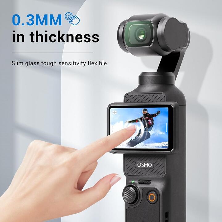 対応機種選択 DJI Osmo Pocket/DJI Pocket2/Osmo Pocket3用 レンズ、スクリーン フィルムセット カメラレンズ保護フィルム スクラッチ防止 キズ、割れ防止 レンズプロテクター、硬度9H、HD強化ガラス アクションカメラアクセサリー レンズフィルム、スクリーンフィルムセット 2
