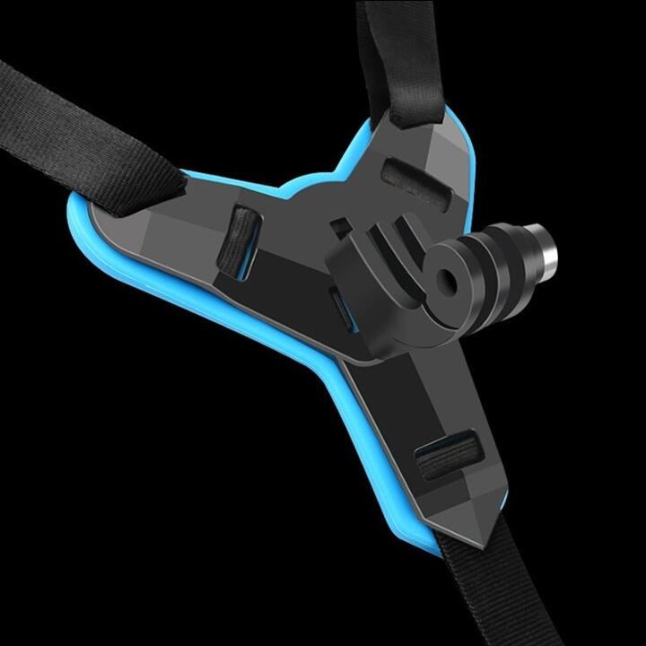 Gopro マウント ヘルメット顎マウント用 オートバイヘルメット用下顎ストラップマウント アゴマウント バイクヘルメット顎マウント ヘルメットチンホルダー GoPro hero 9/8/7/6/5/4 、SJCAM Gopro session などに対応 Vlog撮影