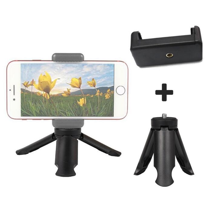カメラ用 アダプタ ネジ 小型 卓上三脚スタンド セット プラスチックスタンド GoPro、アクションカメラ防水ケース対応 スマホ用ホルダー、三脚セット　2タイプ選択